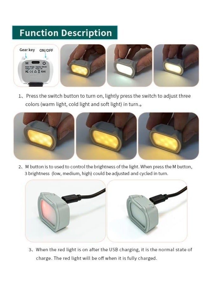 ستارت آر سي مجموعة ضوء مساعدة صغيرة ل DJI OSMO جيب 3 ، LED ضوء الفيديو الإضاءة المساعدة تصوير ضوء 200 مللي أمبير قابلة للشحن ل DJI جيب 3 ، مع شحن USB - Image 3