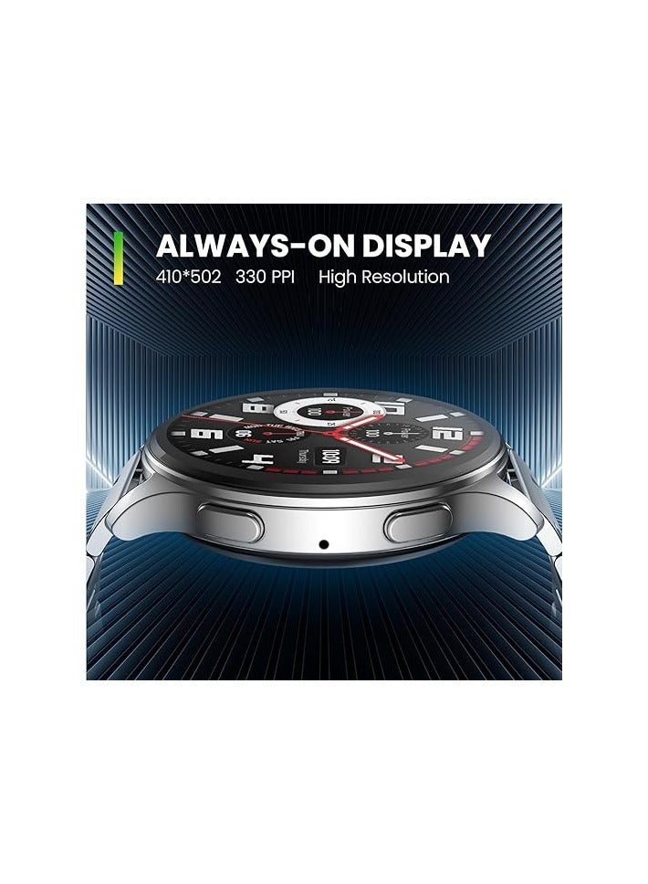 Pop 3R Smart Watch,1.43" AMOLED Display, Bluetooth Calling, SpO2, 12-Day Battery Life, AI Voice Assistance, 100 Sports Modes, 24H HR Monitor(Metallic Black)|1 year manufacturer warranty  - Image 4