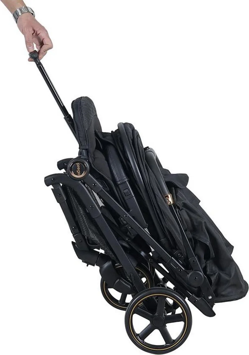 Prego Solo Travel Baby Stroller Black