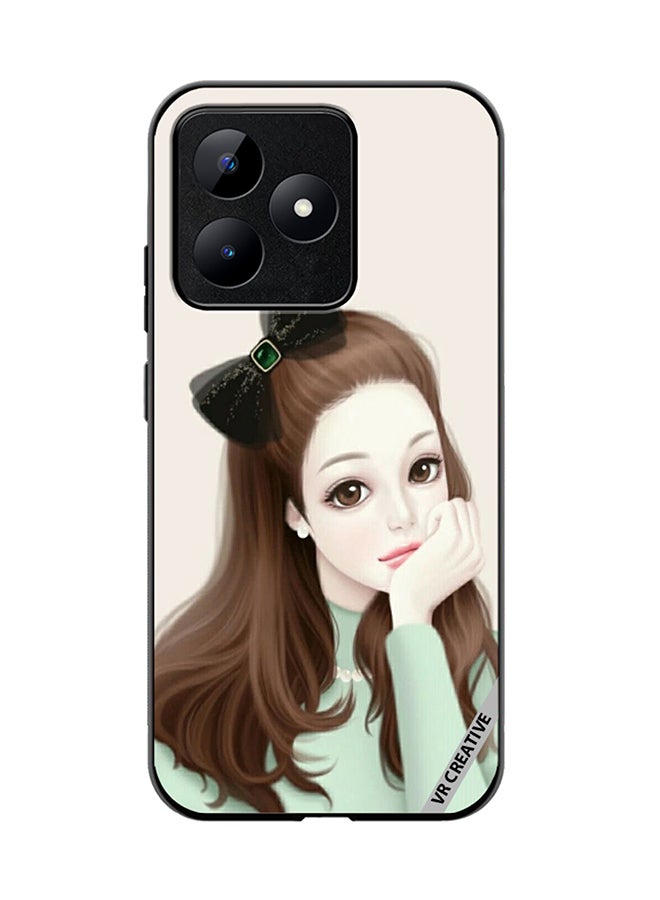 VR CREATIVE Protective Case Cover For Realme C53 Girl With Band Design Multicolour - Image 1