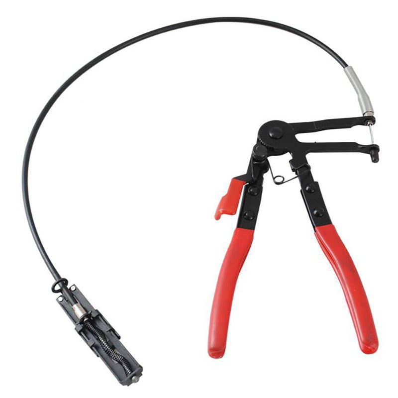 CableType Remote Flexible Hose Clamp Pliers24 Bendable Spring Loaded Hose Clamp Plie Use in narrow locations for Car Fuel Oil Water Pipe Repair Tools CableType Hose Pliers