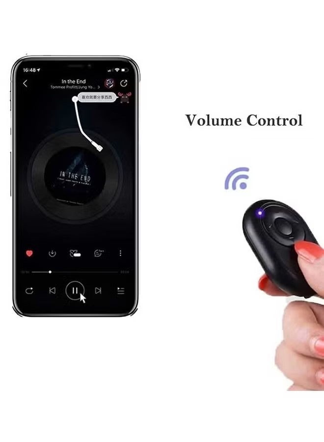 Bluetooth Phone Page Turner & Scroll Controller Wireless Remote Camera Shutter for Smartphones & Tablets Compatible with iOS & Android - Image 2