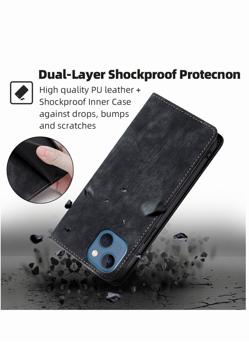 Motim - Iphone 14 Pro /14 Pro Max Wallet Case with Card Holders, Vintage Slim Leather Magnetic Case Shockproof Hard Protective Phone Case with Pocket and Stand, Iphone 14 Pro /14 Pro Max Case Cover - Image 1