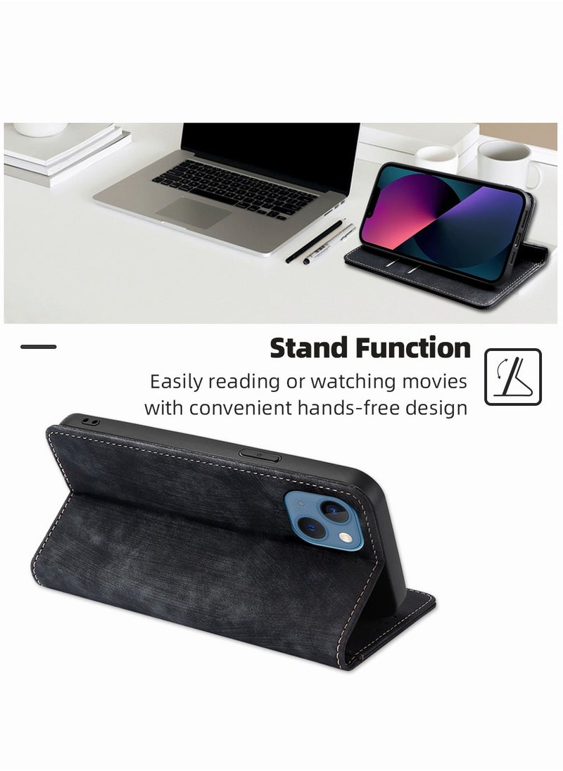 Motim - Iphone 14 Pro /14 Pro Max Wallet Case with Card Holders, Vintage Slim Leather Magnetic Case Shockproof Hard Protective Phone Case with Pocket and Stand, Iphone 14 Pro /14 Pro Max Case Cover - Image 1
