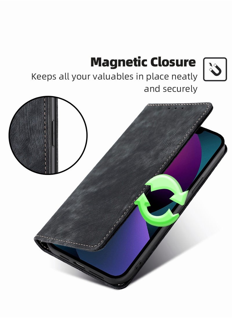 Motim - Iphone 14 Pro /14 Pro Max Wallet Case with Card Holders, Vintage Slim Leather Magnetic Case Shockproof Hard Protective Phone Case with Pocket and Stand, Iphone 14 Pro /14 Pro Max Case Cover - Image 1