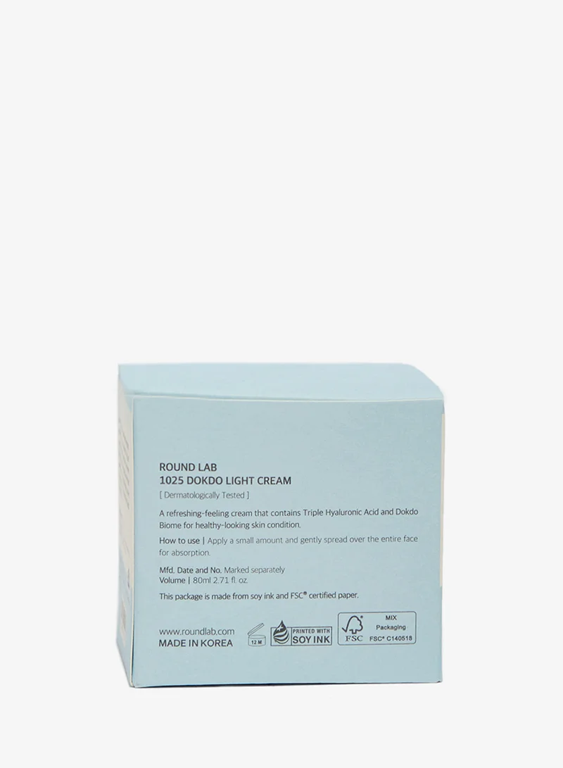 ROUND LAB 1025 DOKDO LIGHT CREAM 80ml