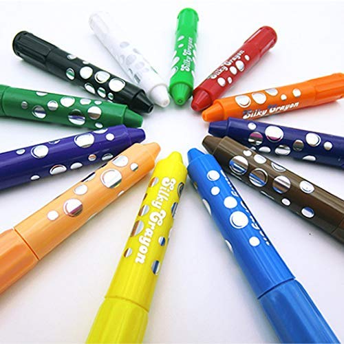 ArtBee 18 Colors Silky Crayons Set Non Toxic Washable Rotating Crayons Body Paint Large Water Soluble Blendable Painting Stick Graffiti Safe for Baby Kids and Children - Image 2