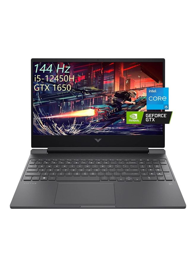 HP كمبيوتر محمول Victus 15 للألعاب بشاشة مقاس 15.6 بوصة ومعالج Core i5-12450H وذاكرة وصول عشوائي سعة 16 جيجابايت ومحرك أقراص SSD سعة 1 تيرابايت وبطاقة رسومات Nvidia Geforce GTX 1650 سعة 4 جيجابايت ونظام التشغيل Windows 11 Home مع ملحقات كمبيوتر - Image 1