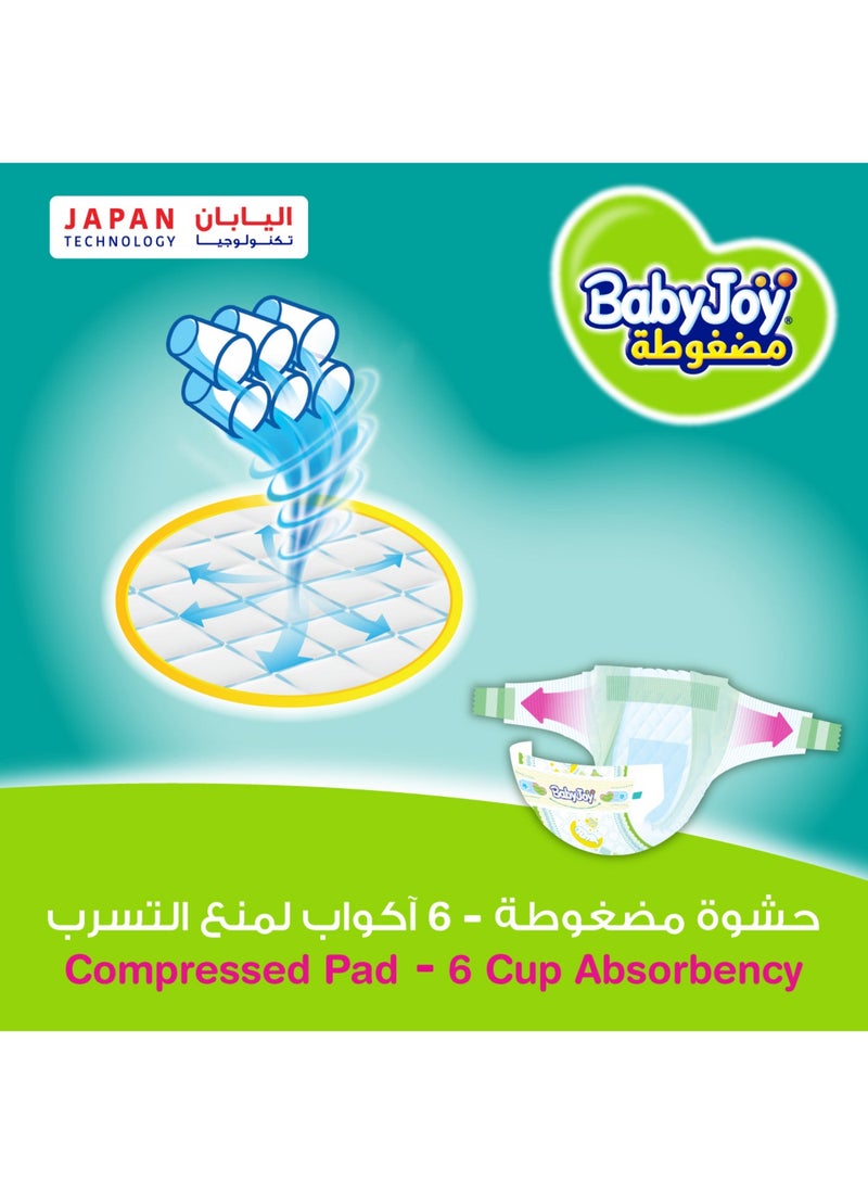 Baby Joy Compressed Diamond Pad Diaper, Size 7, Junior 3XL, 18+ Kg, Mega Pack, 34 Diapers - Image 2