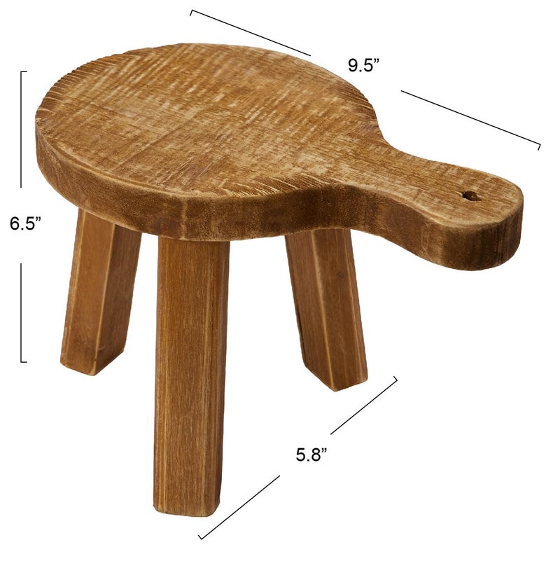 Creative Co-Op Fir Wood Pedestal - Image 2
