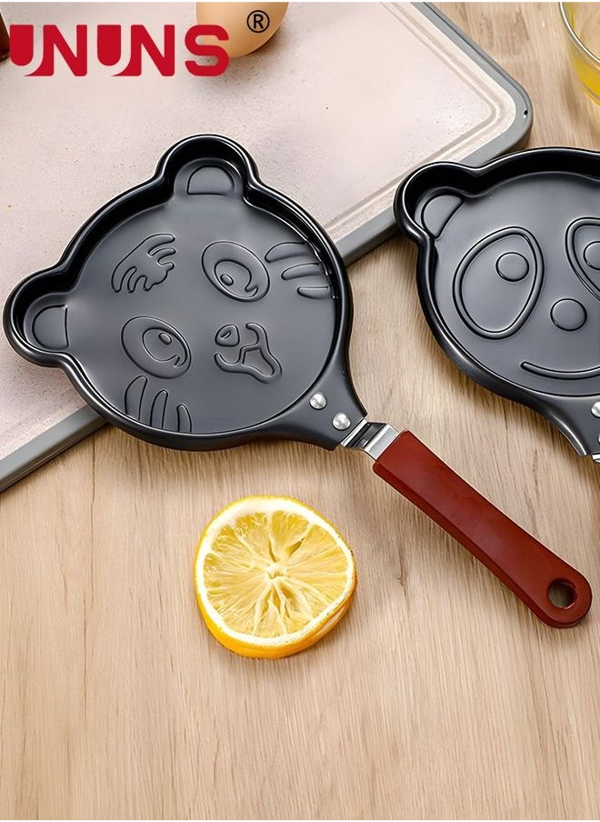 UNUNS - Mini Crepe Maker With 3 Animals Shape Molds,Mini Pancake Pan,Mini Egg Frying Pan For Kids,Set Of 3 - Image 1