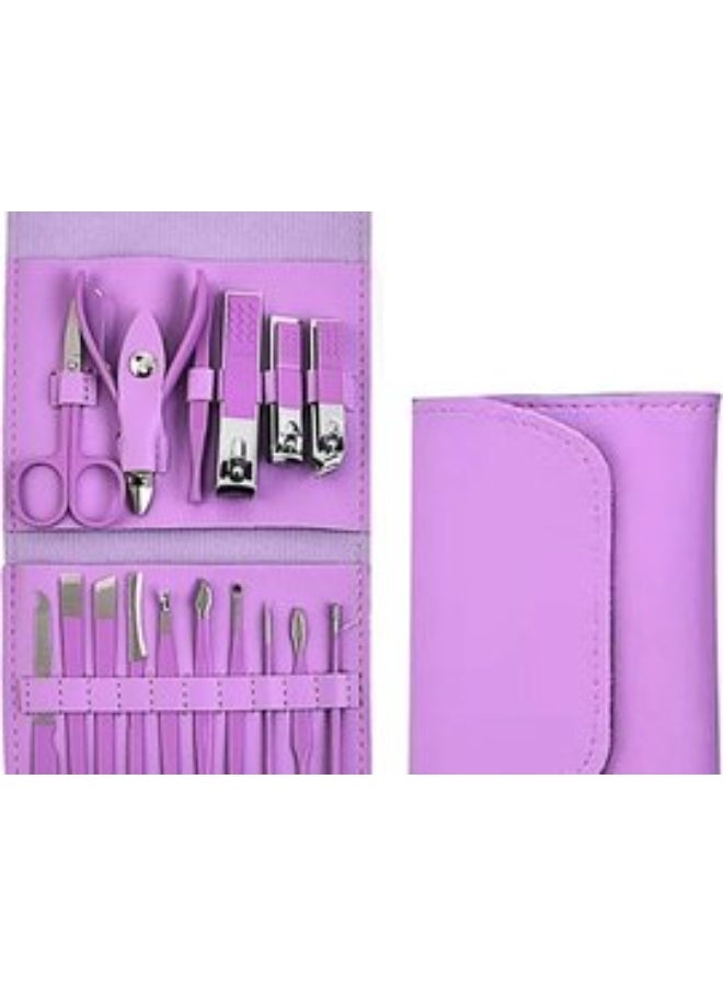 High Quality Nail Clipper Set Professional Portable Remover Cutter Nipper Clipper Kits Beauty Manicure Set Random Color 16PCS - Image 1