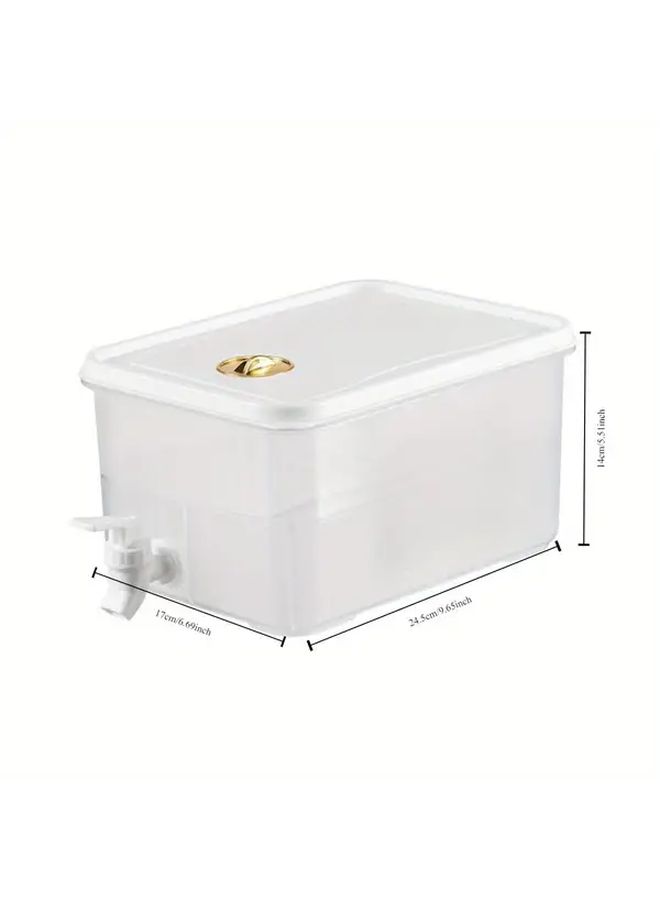 5L Transparent Cold Kettle With Faucet Large Capacity For Ice Water Juice And Fruit Tea - Image 3