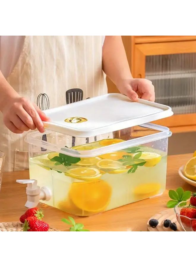 5L Transparent Cold Kettle With Faucet Large Capacity For Ice Water Juice And Fruit Tea - Image 2