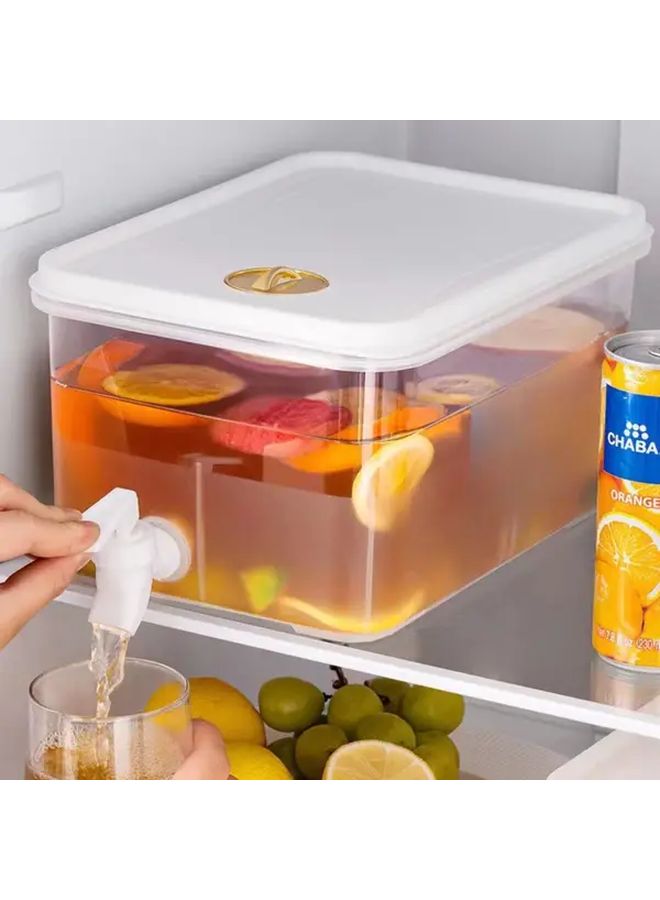 5L Transparent Cold Kettle With Faucet Large Capacity For Ice Water Juice And Fruit Tea - Image 1