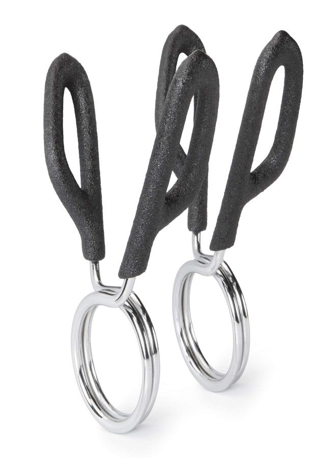 Marcy Weightlifting Accessory Spring Clip Collars for 1-inch Standard Size Weight Barbell Curl Bar and Dumbbell Handles (Sold in Pair) RBC-2, silver, 1 inch - Image 1