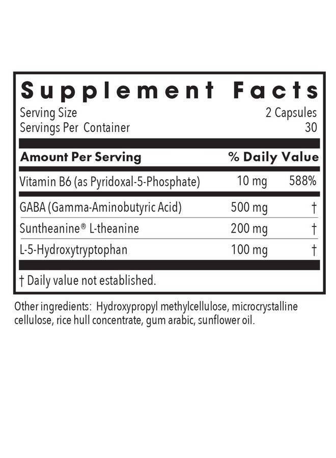 اليرجي ريسيرتش جروب مكمل غذائي Zen Sleep من Allergy Research Group - يدعم النوم الصحي الطبيعي، P5P، 5-HTP، GABA، L-Theanine، توازن الجهاز العصبي، مضاد للحساسية، كبسولات نباتية - 60 كبسولة - Image 3