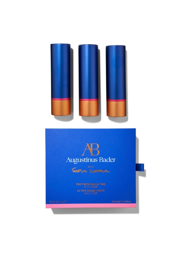 أوجستينوس بادر مجموعة أوغسطينوس بدر الثلاثية من بلسم الشفاه الملون 12 غرام - Image 2