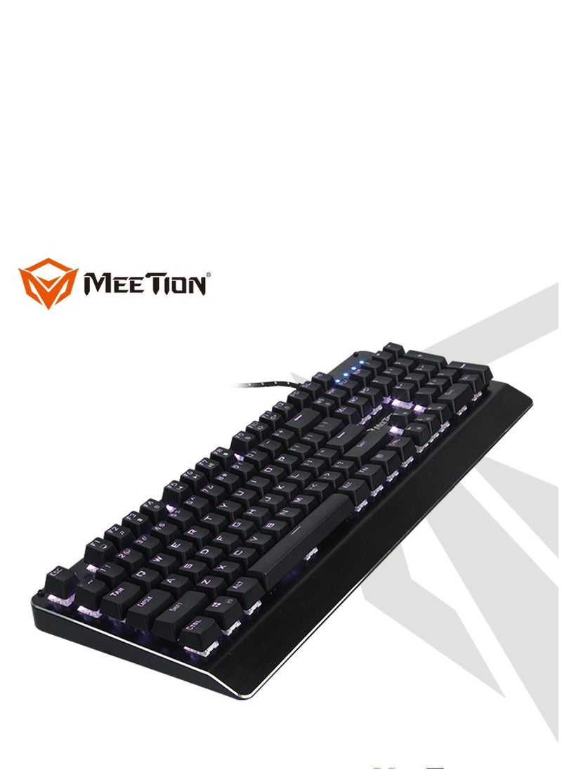Meetion - Meetion MK01 Classic original design, Full key Anti-ghosting, 12 Multimedia Shortcuts, USB braided cable, Plug & Play, System Compatible RGB Mechanical Keyboard - Image 1
