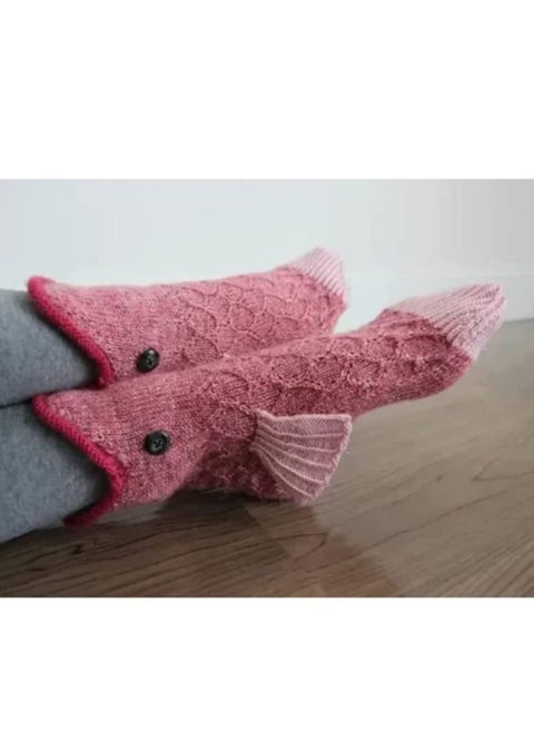 Knit Crocodile Socks, Funky Knitting Pattern Whimsical Alligator Knitting Cuff Socks