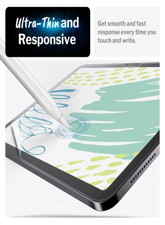 bersem 2 Pack Paperfeel Screen Protector Compatible with iPad Air 11 M3 2025 / M2 2024, Crafted for Natural Writing, Less Reflection, AlignGuard Pro Installation - Image 5