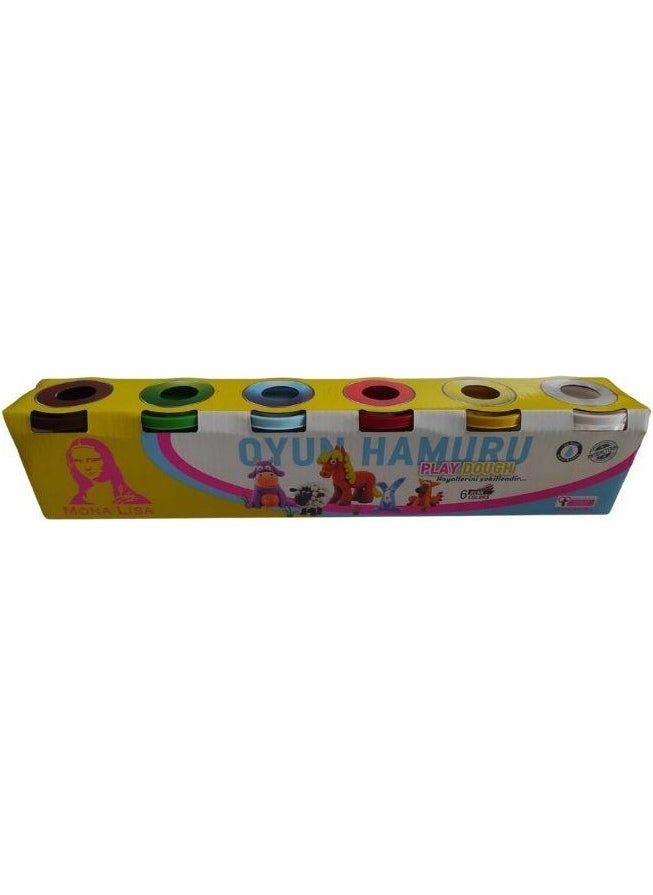 Mona Lisa - Play Dough 6 Piece Water Based Play Dough 720 gr 1 Pack Play Dough Set - Image 1