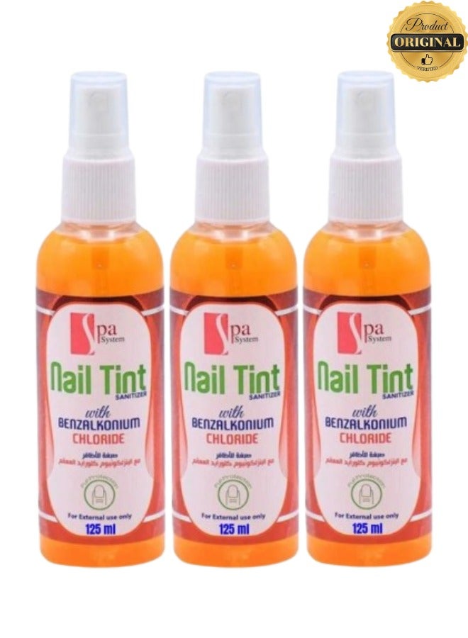 سبا سيستم 3 قطع صبغة أظافر بكلوريد البنزالكونيوم للاستخدام الخارجي فقط 125 مل - Image 1