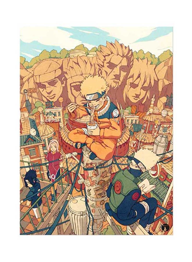 Anime Naruto Metal Plate Poster Multicolor 15x20centimeter