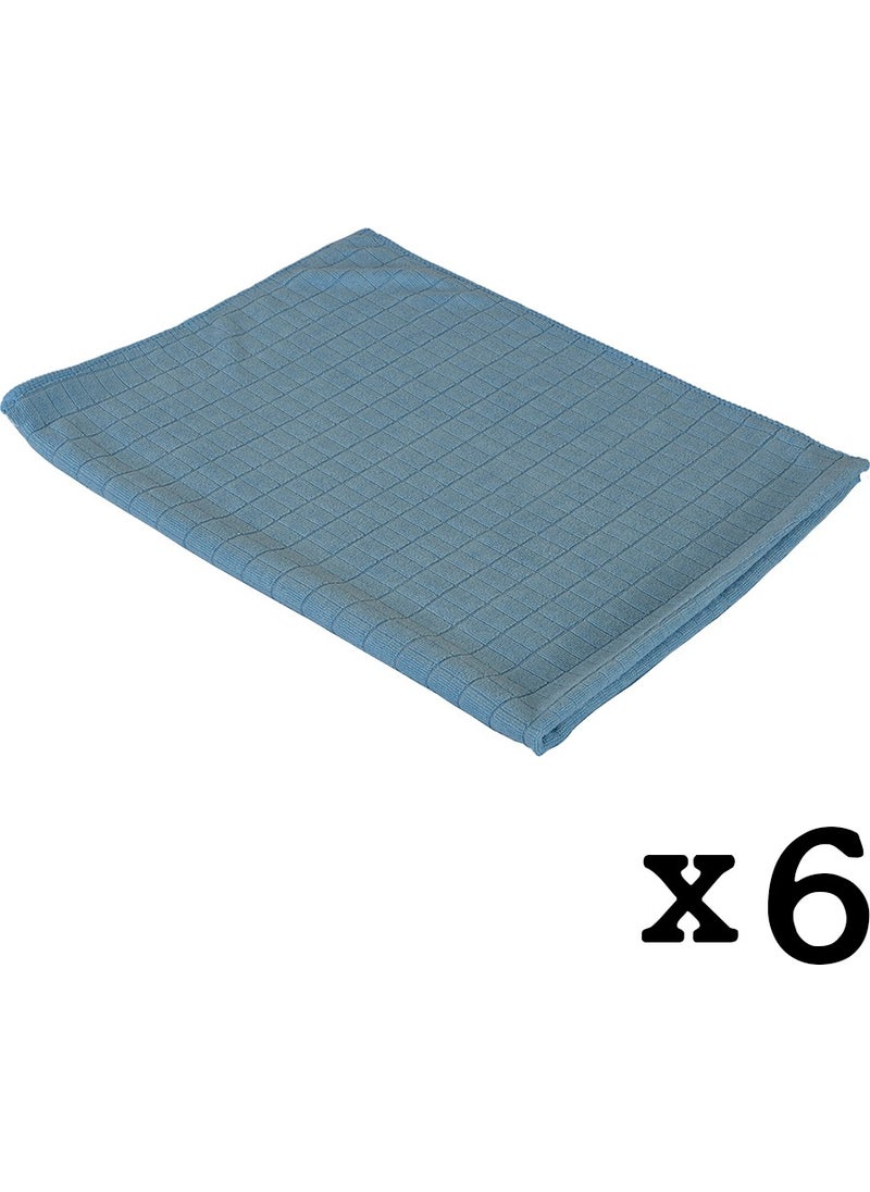 Spark Microfiber Velvet Textured Checked Car Drying Cloth 6 Pack  - Image 3