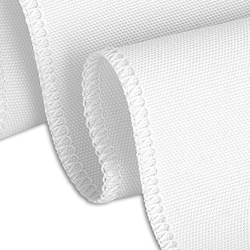 LTC LINENS Table Skirt White for 4 Feet Rectangular or 48 Inch Round Table - 14 ft Pleated Table Skirting Cloth Polyester for Banquet, Wedding - Image 2