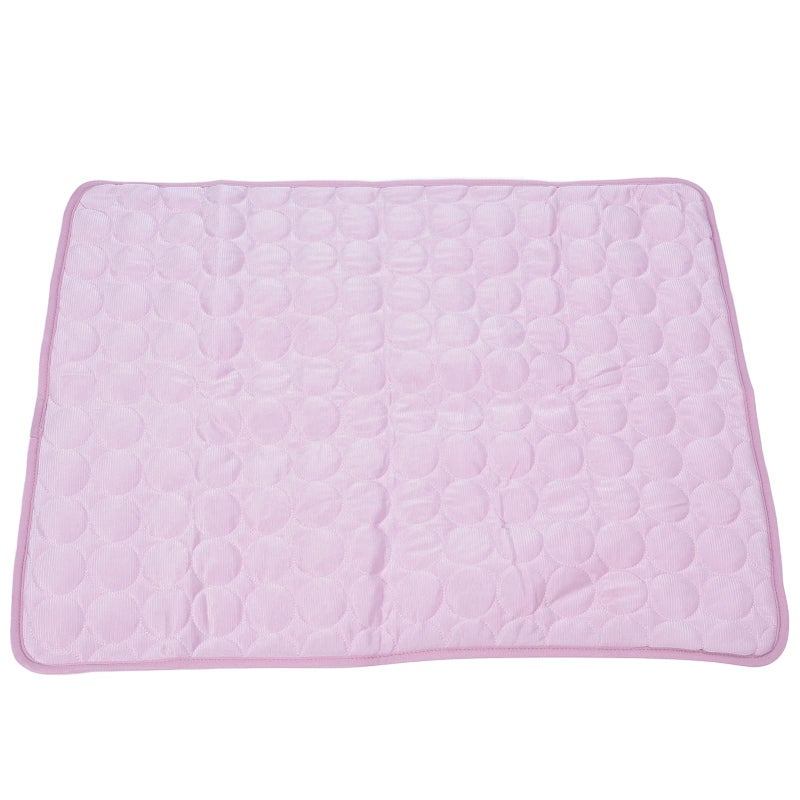 Pet Cooling Mat Roseate Small For Dogs Cats Breathable Ice Silk Pad Comfortable 3 Layer Soft Summer Sleeping Pad - Image 2