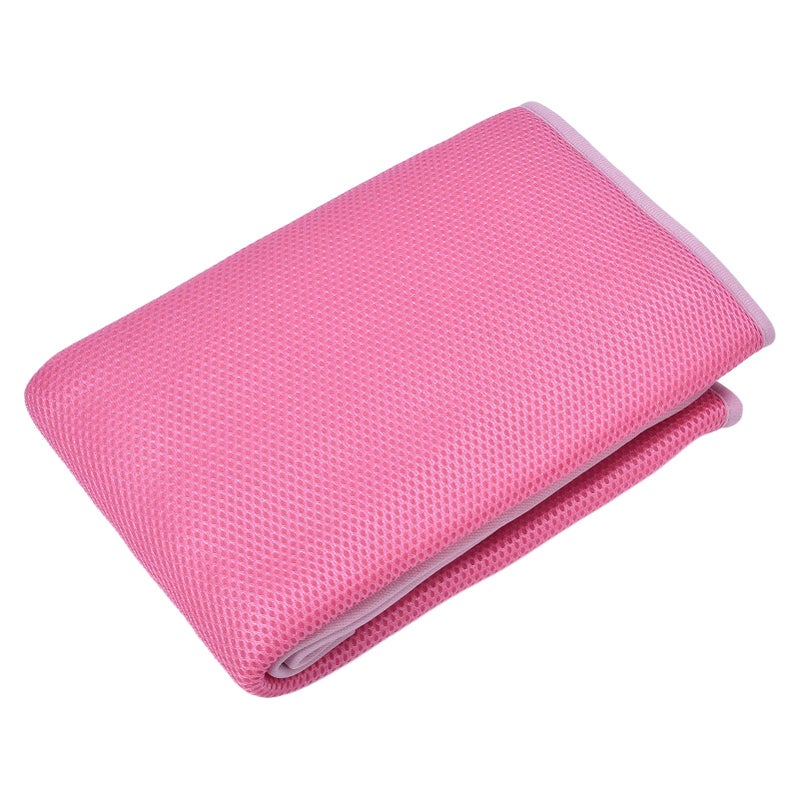 Pet Cooling Mat Roseate Small For Dogs Cats Breathable Ice Silk Pad Comfortable 3 Layer Soft Summer Sleeping Pad - Image 3