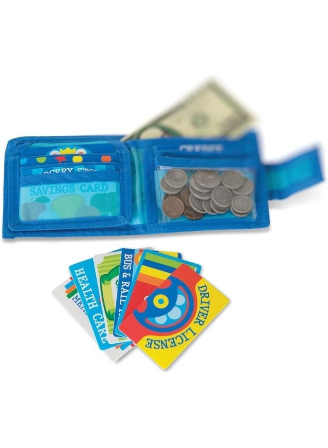 Melissa & Doug Pretend-To-Spend Wallet Bundle With 1 Theme Compatible M&D Scratch Fun Mini-Pad (02388)  - Image 2