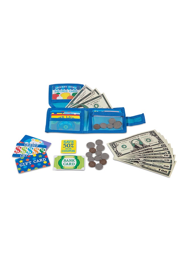 Melissa & Doug Pretend-To-Spend Wallet Bundle With 1 Theme Compatible M&D Scratch Fun Mini-Pad (02388)  - Image 3