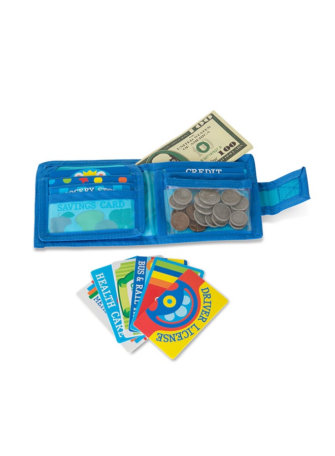Melissa & Doug Pretend-To-Spend Wallet Bundle With 1 Theme Compatible M&D Scratch Fun Mini-Pad (02388)  - Image 4