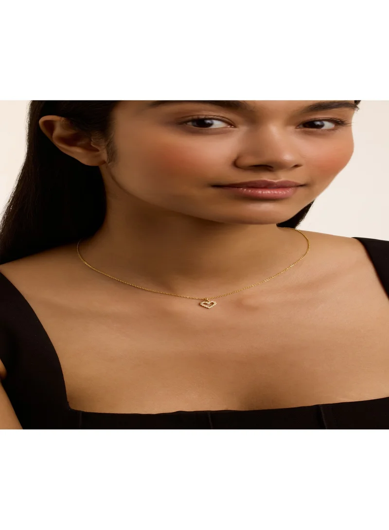 تيد بيكر قلادة بدلاية قلب هالة كريستالية