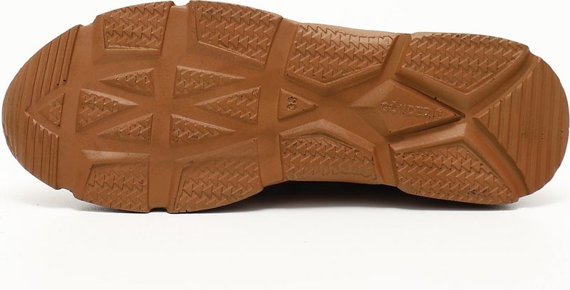 Gönderi(r) Gön Genuine Leather Round Toe Wedge Sole Lace-Up Women's Sneaker 24166  - Image 4
