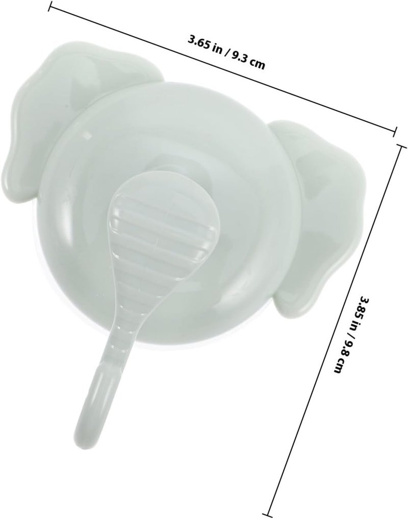 Ciieeo Cute Elephant Suction Cup Hook 1pcs Green Plastic Shower Suction Hooks Heavy Duty Bathroom Towel Hanger for Kitchen Wall Glass Bathroom Organization - Image 2