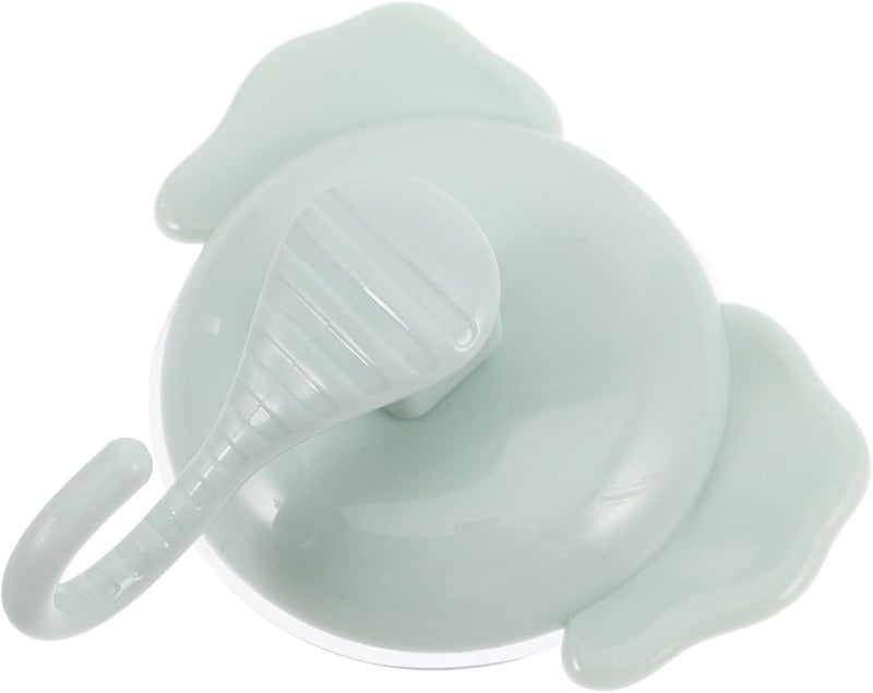 Ciieeo Cute Elephant Suction Cup Hook 1pcs Green Plastic Shower Suction Hooks Heavy Duty Bathroom Towel Hanger for Kitchen Wall Glass Bathroom Organization - Image 1