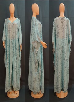 Women's Printed Chiffon Loose Dress Set
