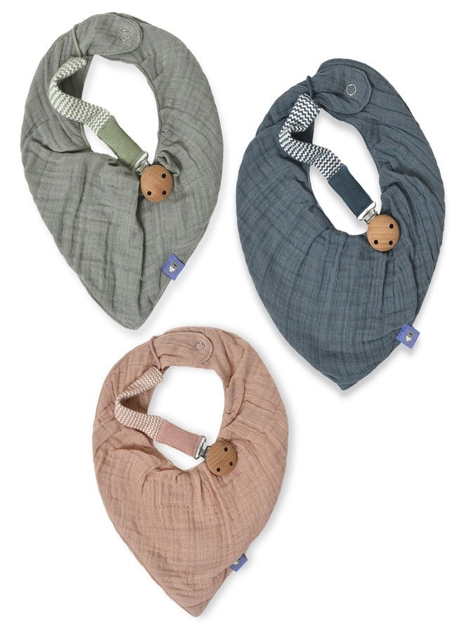 Mi Arcus Baby New Born Essentials Multicolor Bibs Pack of 3 - Image 1