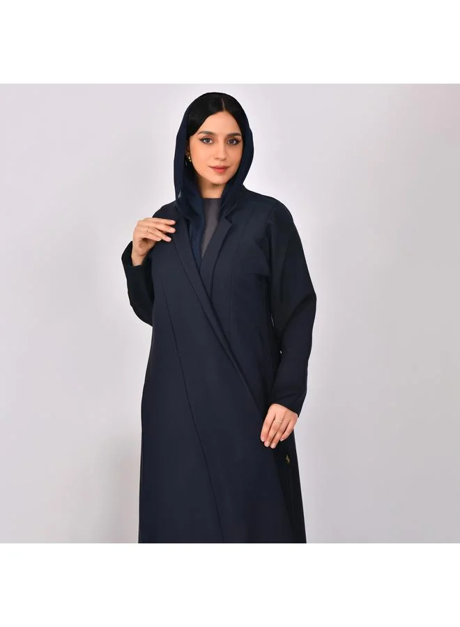HAWRAA ABAYA Plain black open abaya