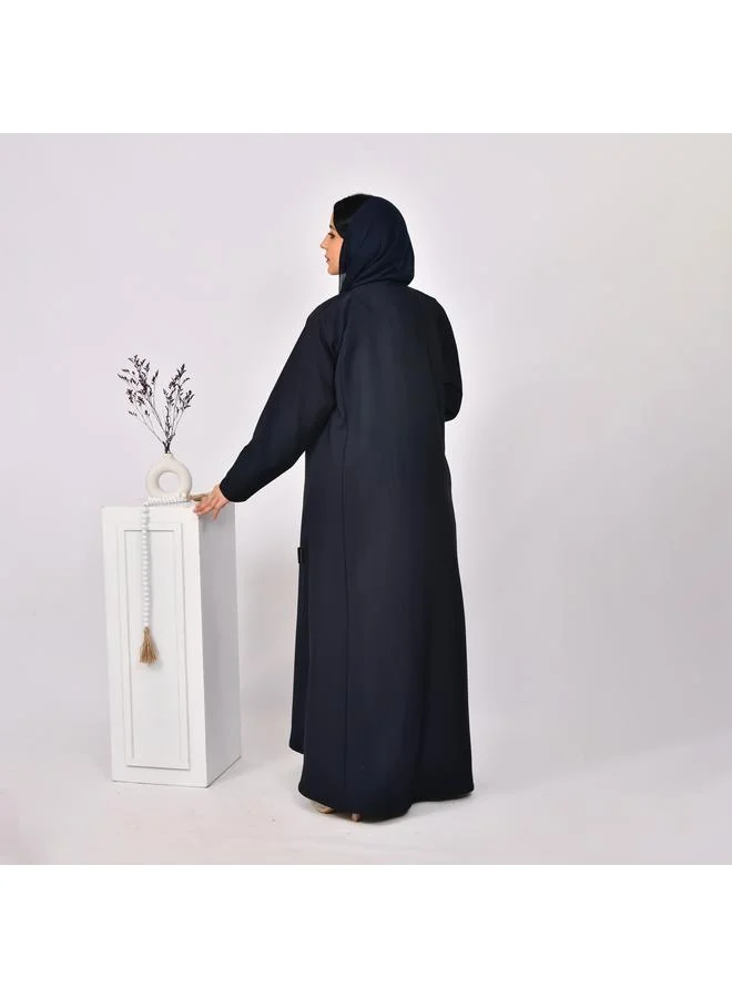 HAWRAA ABAYA Plain black open abaya