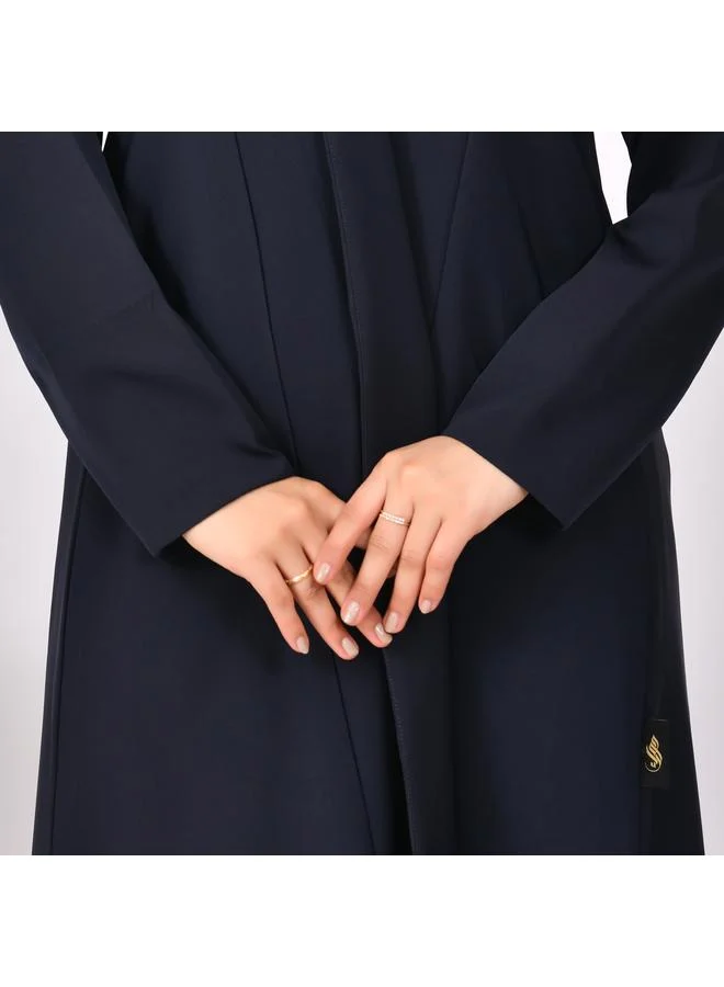 HAWRAA ABAYA Plain black open abaya