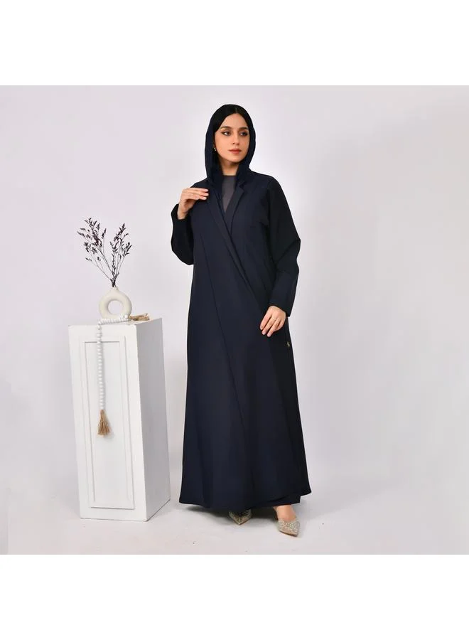 HAWRAA ABAYA Plain black open abaya