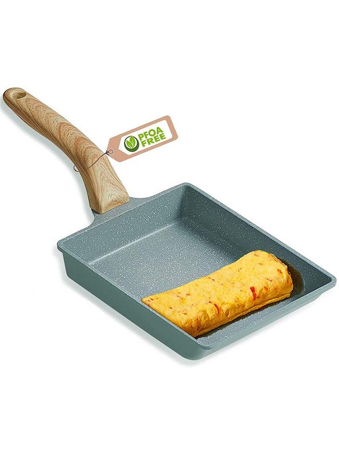 NILKANTH® Japanese Omelette Pan Nonstick Tamagoyaki Egg Pan,Retangle Small Frying Pan,Non-Stick Coating (PFOA Free) - 20 x 15cm - Image 1