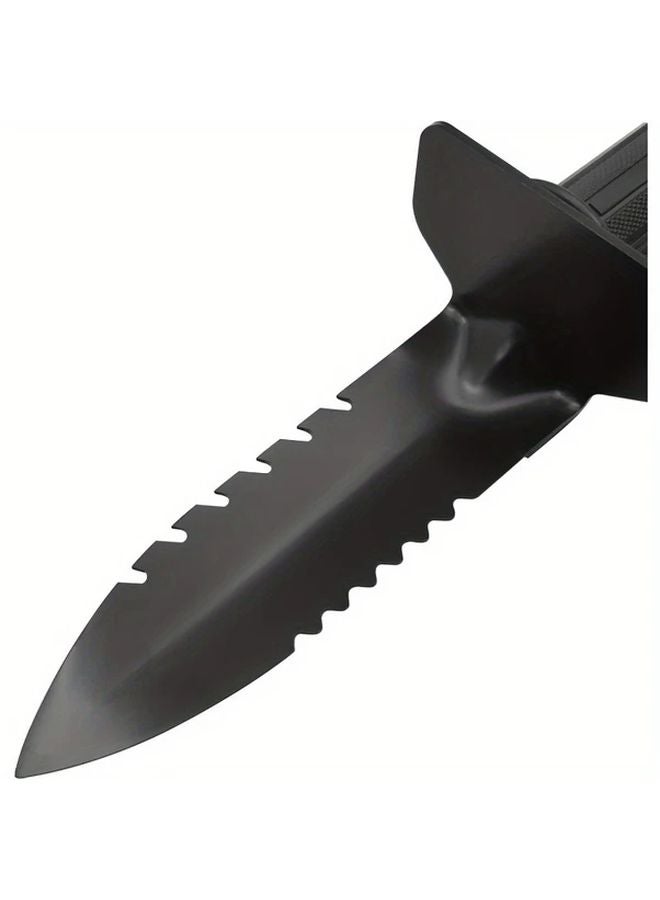 Black Heavy Metal Detector Scoop Double Toothed Edge Manual Handheld Non Electric for Digging Garden Planting - Image 3