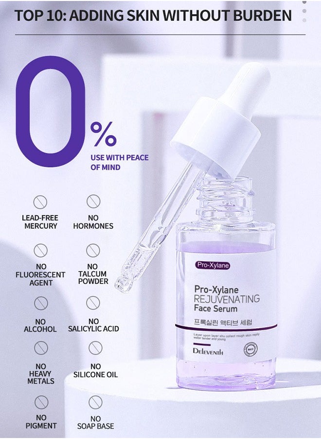 DELEVENTH - 37ml Anti-Aging Anti-Wrinkle Face Retinol Serum, Skin Repair and Moisturizing Niacinamide Serum for Face Dark Spots, for a Youthful Hydrated and Radiant Complexion - Image 1