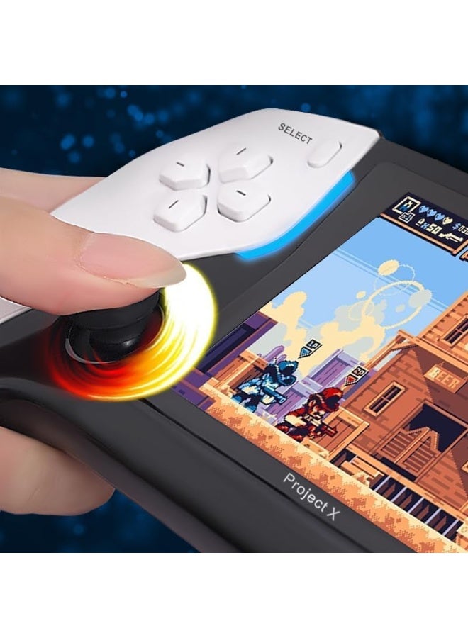 وحدة تحكم ألعاب الفيديو الرجعية Project X، وحدة تحكم ألعاب فيديو ريترو محمولة باليد، 11 محاكيًا، شاشة IPS مقاس 4.3 بوصة، أكثر من 15000 لعبة - Image 5