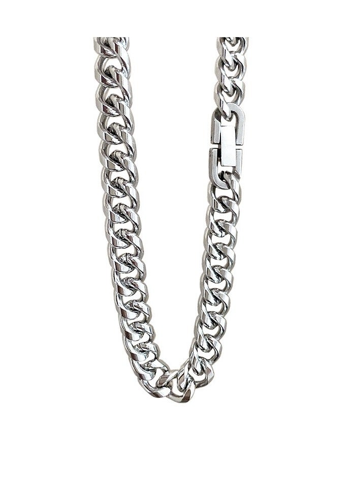 Titanium Steel Cuban Link Chain Fashion Hip Hop Style Necklace 1Pieces - Image 2